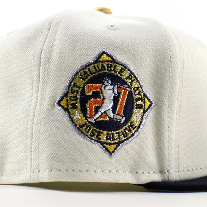 Houston Astros MVP Patch New Era 59Fifty Fitted Hat (Chrome White Navy Gray Under Brim)