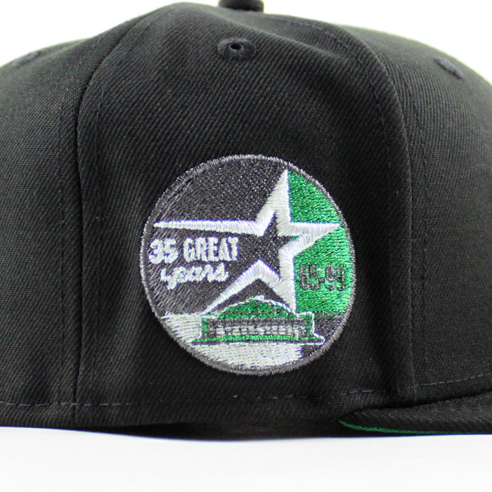 Houston ‘stros  35 Great Years Patch New Era 59Fifty Fitted Hat (Black Green Under Brim)