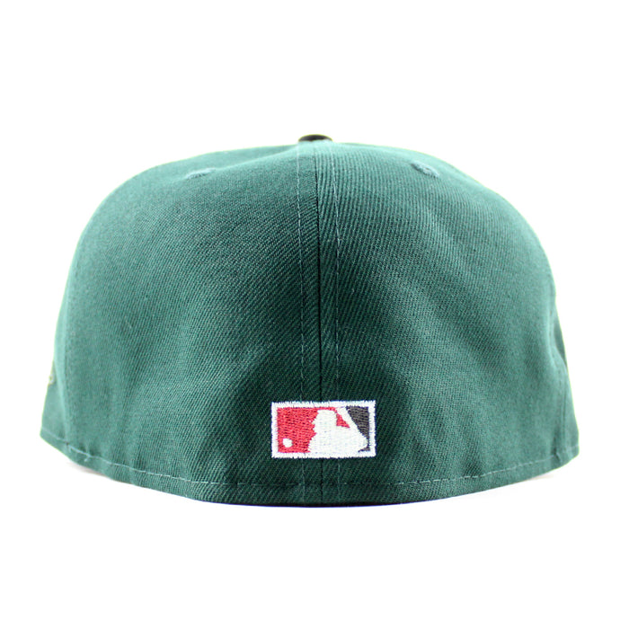 Houston ‘stros 35 Great Years Patch New Era 59Fifty Fitted Hat (Dark Green Black Gray Under Brim)