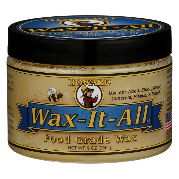 Howard Wax-It-All Food Grade Paste Wax Multi Surface Wood, Stone & Metal Protector