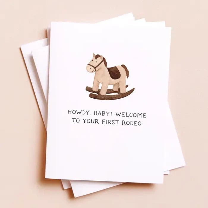 Howdy Baby First Rodeo Baby Card