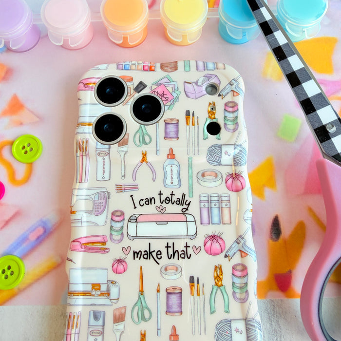 I Can Totally Make That Wavy Luxe MagSafe iPhone case â pastel craft and DIY tool artwork