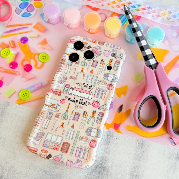 I Can Totally Make That Wavy Luxe MagSafe iPhone case â pastel craft and DIY tool artwork