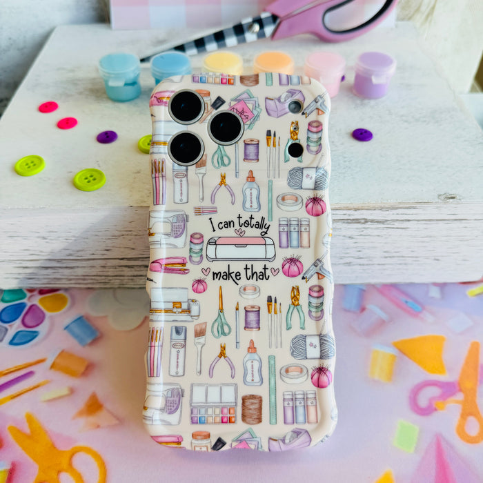 I Can Totally Make That Wavy Luxe MagSafe iPhone case â pastel craft and DIY tool artwork