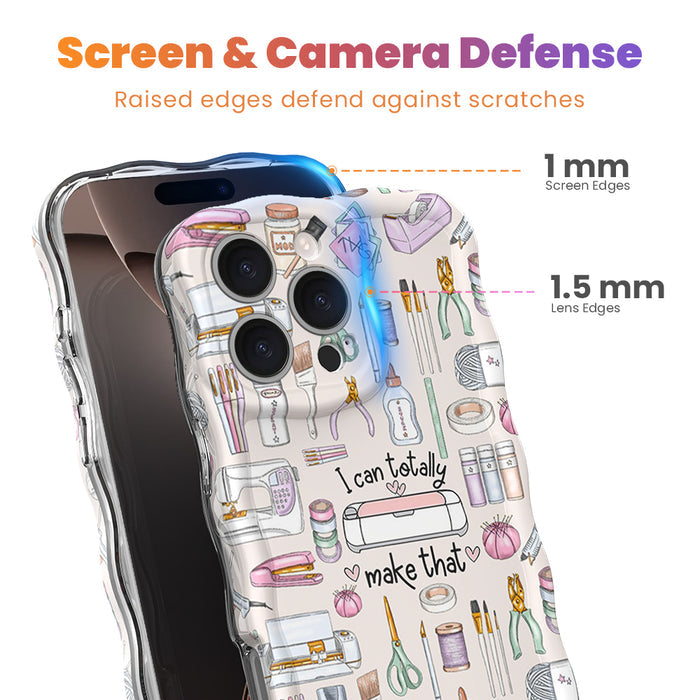 I Can Totally Make That Wavy Luxe MagSafe iPhone case â pastel craft and DIY tool artwork