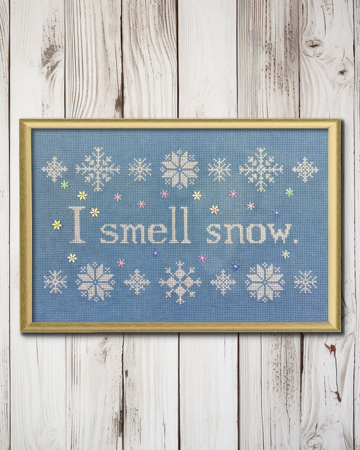 I Smell Snow Cross Stitch Pattern