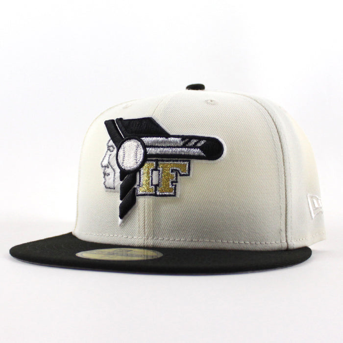 Idaho Falls Braves New Era 59Fifty Fitted Hat (Chrome White Black Gray Under Brim)