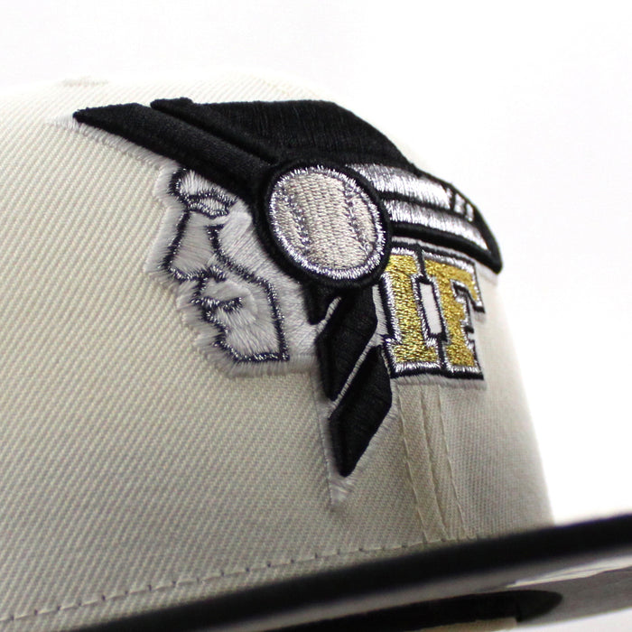 Idaho Falls Braves New Era 59Fifty Fitted Hat (Chrome White Black Gray Under Brim)