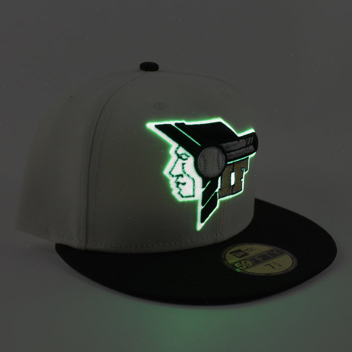 Idaho Falls Braves New Era 59Fifty Fitted Hat (Chrome White Black Gray Under Brim)