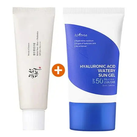 Isntree Hyaluronic Acid Sun Gel + Beauty of Joseon Relief Sun Cream 2 Piece Sunscreen Set - DOKAN