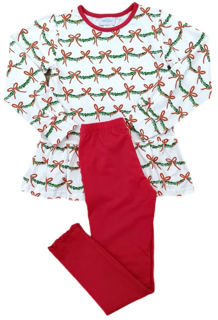 James & Lottie Peggie Legging Set-XMas Garland