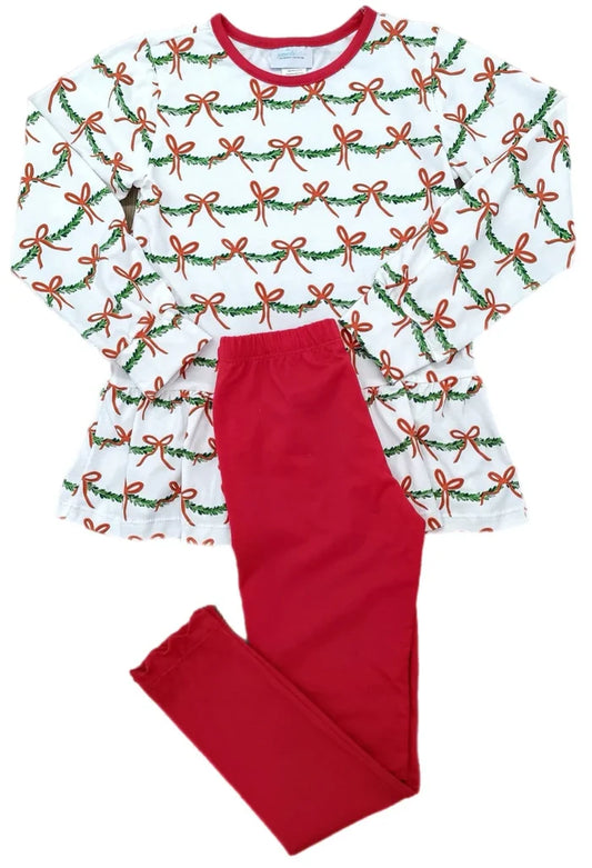 James & Lottie Peggie Legging Set-XMas Garland