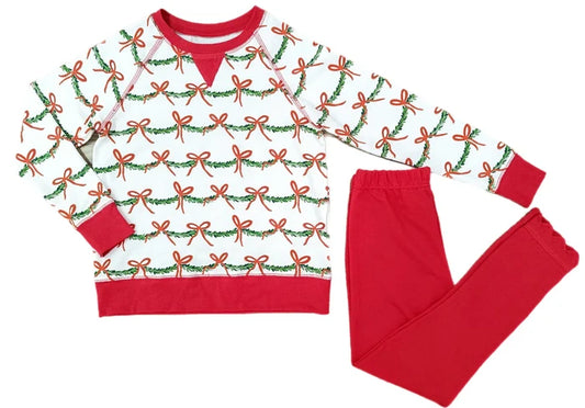 James & Lottie Sidney Sweatshirt- XMas Garland