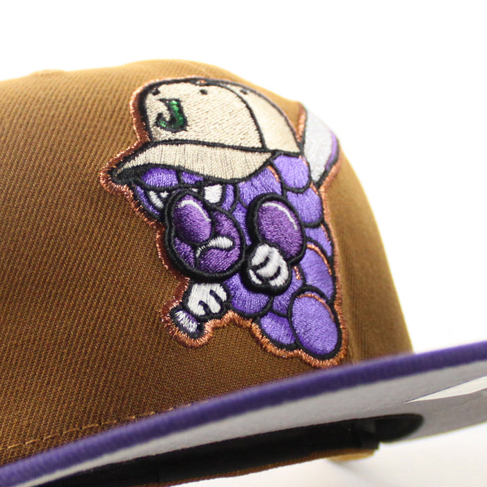 Jamestown Jammers All Star Classic New Era 59Fifty Fitted Hat (Toasted Peanuts Purple Gray Under Brim)