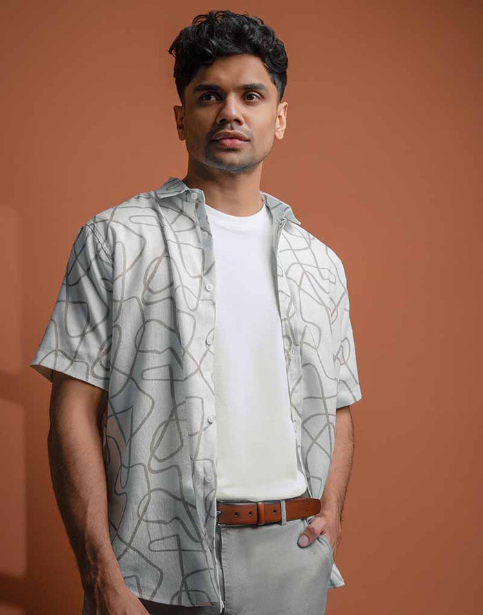 JOBBS SHORT SLEEVE PRINTED SHIRT