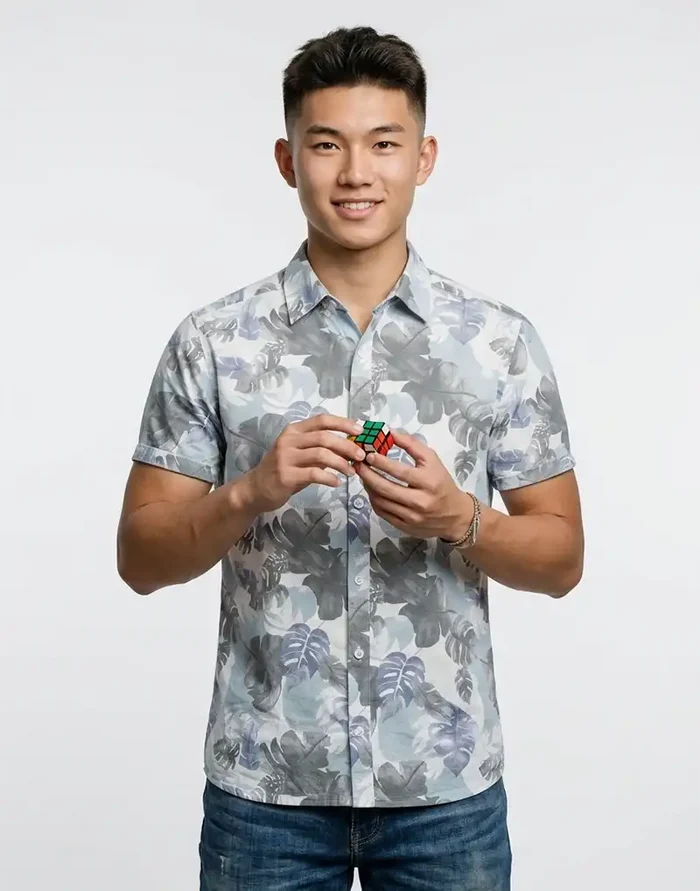 JOBBS SHORT SLEEVE PRINTED  SHIRT