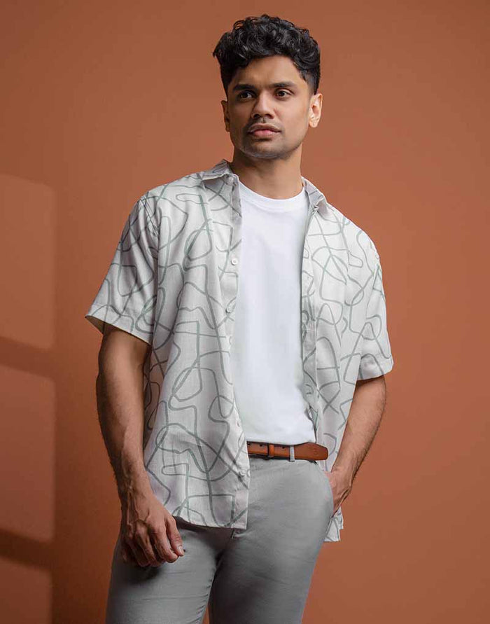 JOBBS SHORT SLEEVE PRINTED SHIRT