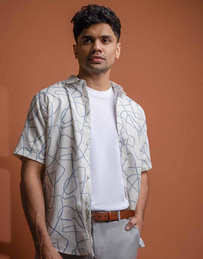 JOBBS SHORT SLEEVE PRINTED SHIRT