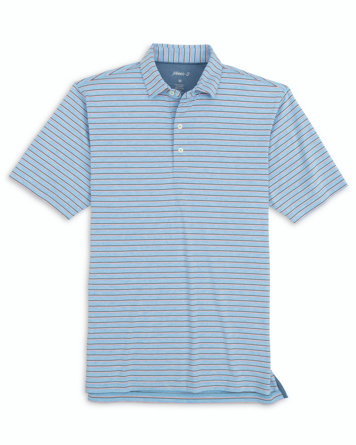 Johnnie O Mens Jett Striped Polo Apparel Johnnie-O Maliblu Small