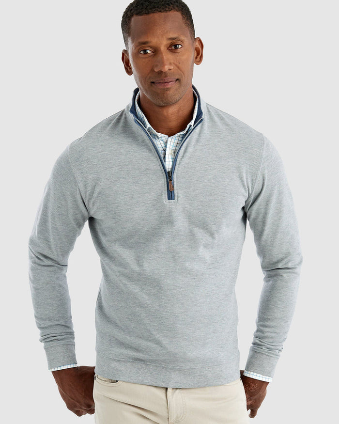 Johnnie-O Men's Sully 1/4 Zip Pullover Apparel Johnnie-O Light Gray Small