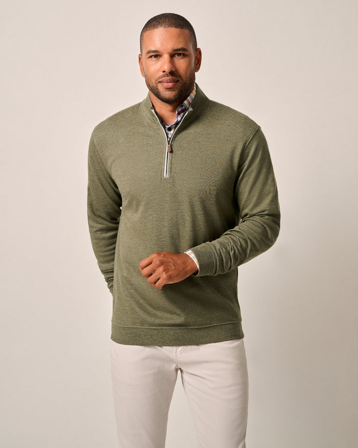 Johnnie-O Men's Sully 1/4 Zip Pullover Apparel Johnnie-O Sequoia Small