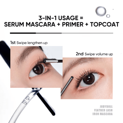 Judydoll Duall Wing Serum Mascara 3g ماسكارا جوديدول ذات الجناحين المتماثلين - Princess Cosmetics Qatar