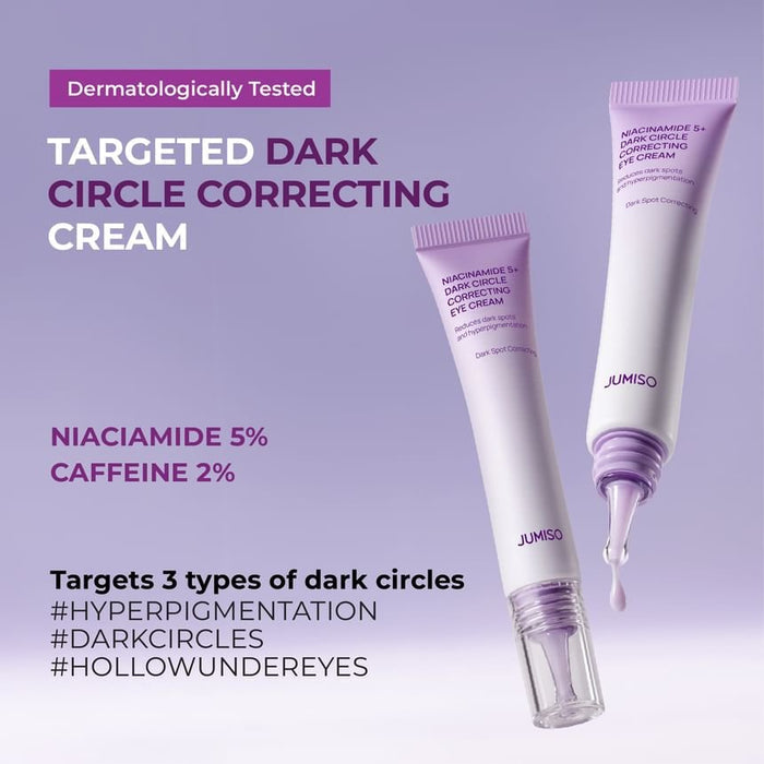 Jumiso Niacinamide 5+ Dark Circle Correcting Eye Cream 15ml كريم جوميسو نياسيناميد 5+ لتصحيح الهالات السوداء حول العينين - Princess Cosmetics Qatar