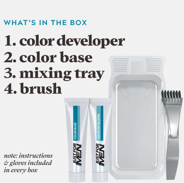 Just For Men Mustache & Beard Brush-In Color Gel - Palms Fashion Inc.