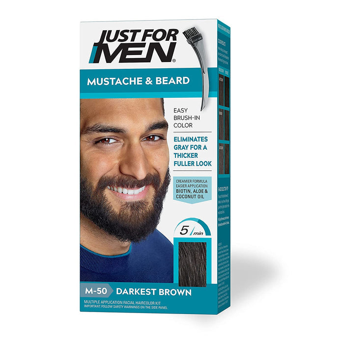 Just For Men Mustache & Beard Brush-In Color Gel - Palms Fashion Inc.