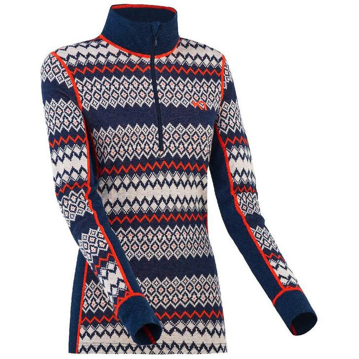 KARI TRAA AGNES HALF ZIP WOMENS BASELAYER TOP