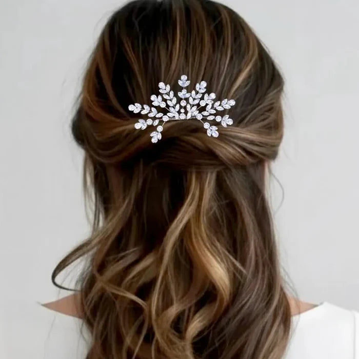 Wedding Hair Accessories – Sparkling Cubic Zirconia Bridal Hairpiece