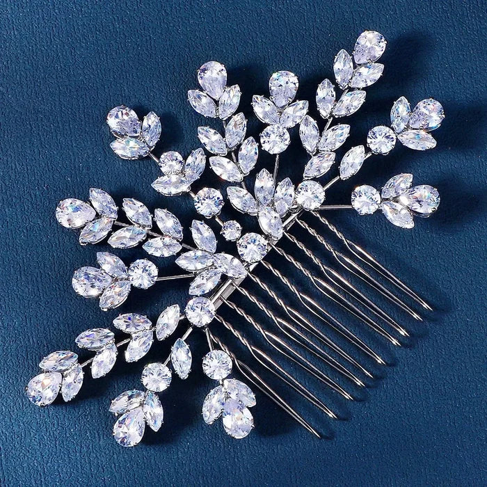Wedding Hair Accessories – Sparkling Cubic Zirconia Bridal Hairpiece