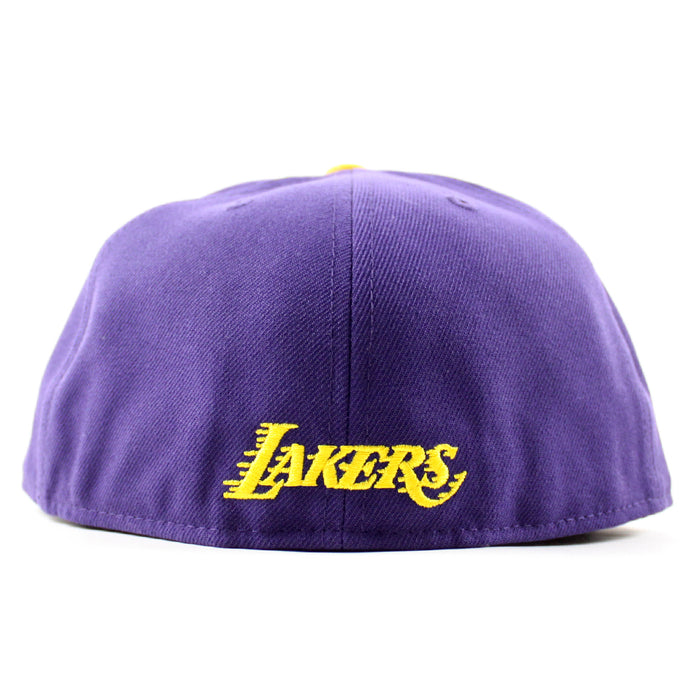 KATAKANA Los Angeles Lakers Hyperfly New Era 59Fifty Fitted Hat (Purple Gray Under Brim)