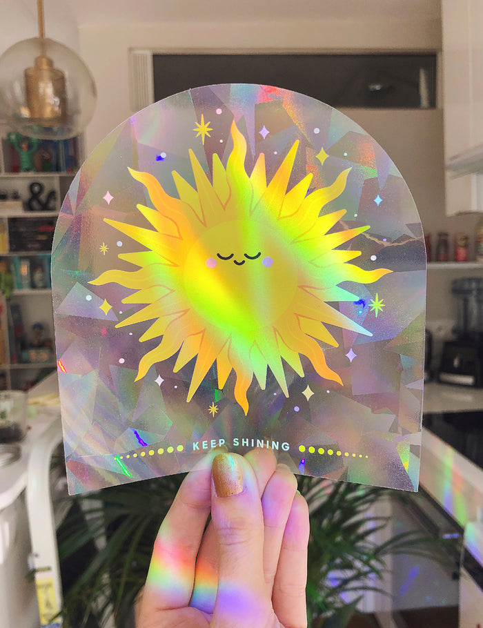Keep shining 'sun' Suncatcher Decal