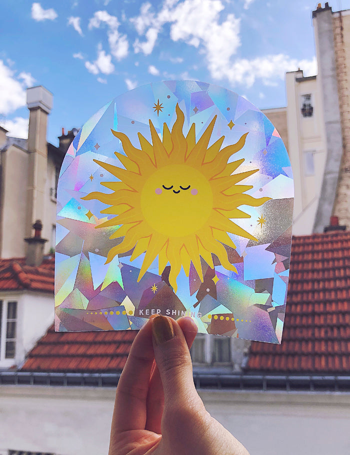 Keep shining 'sun' Suncatcher Decal