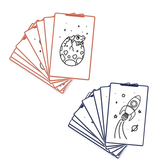 Kidywolf - KidyDraw - Refill Cards - Galaxy & Dinosaurs - Content 3