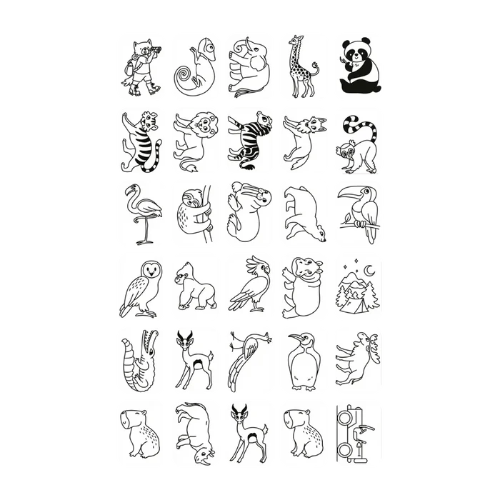 Kidywolf - KidyDraw - Refill Cards - Once Upon A Time & Animals - Content 2