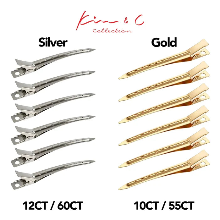 KIM & C Duck Bill Clip (10ct) - Gold