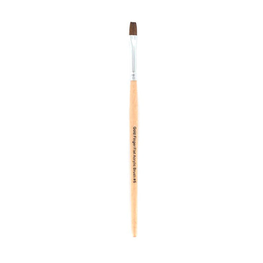 IVY BEAUTY by KISS Kiss acrylic nail brush with wooden handle and flat bristles for precise application