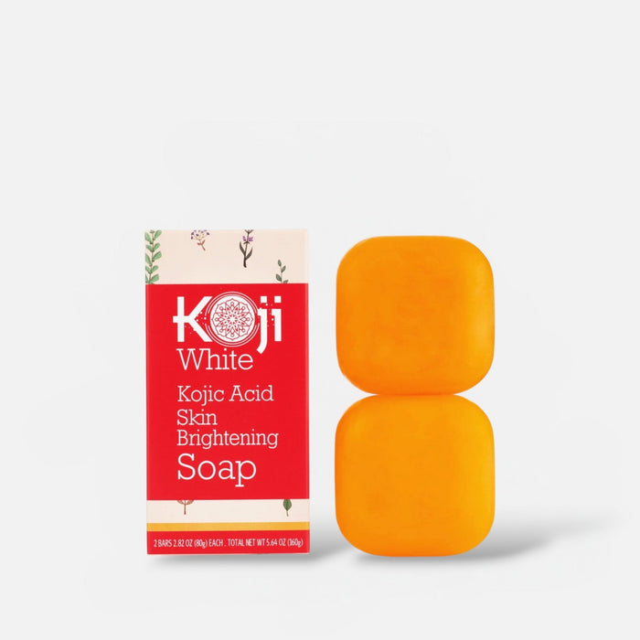 Koji White Kojic Acid Skin Brightening Soap (80g x 2 Bars) صابون كوجي وايت لتفتيح البشرة بحمض الكوجيك - Princess Cosmetics Qatar