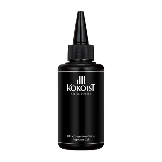 KOKOIST Utlra Glossy Non Wipe Top Coat Refill Bottle, 100g