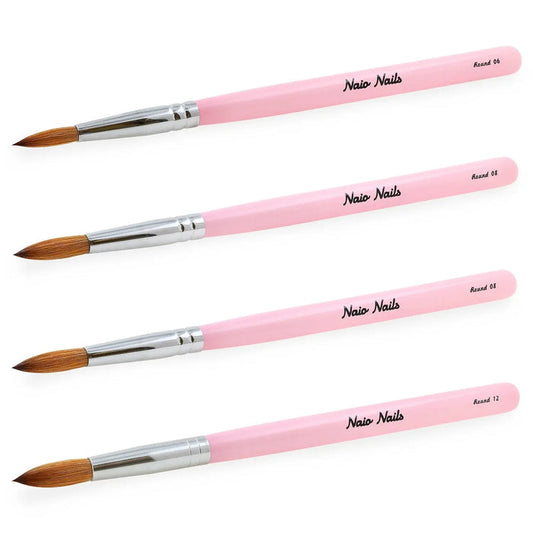 Kolinsky Acrylic Brush - Round -Size 12   Naio Nails
