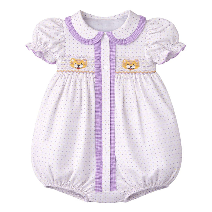 Krewe Purple Bitty Dot Tiger Girl Bubble