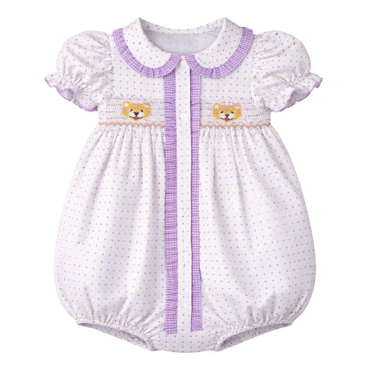 Krewe Purple Bitty Dot Tiger Girl Bubble