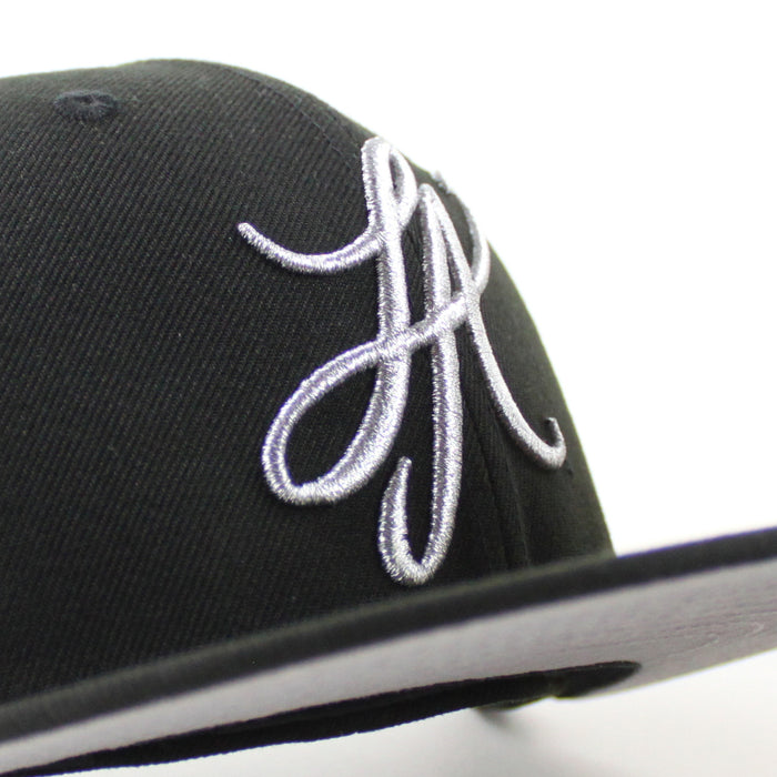 LA Script New Era 59Fifty Hat (Black Gray UNDER BRIM)