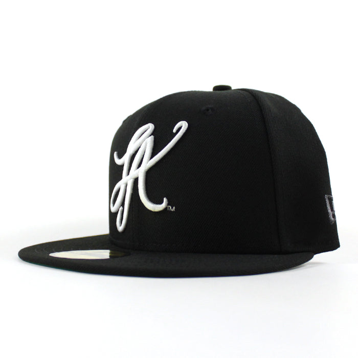 LA Script New Era 59Fifty Hat (Black Green UNDER BRIM)