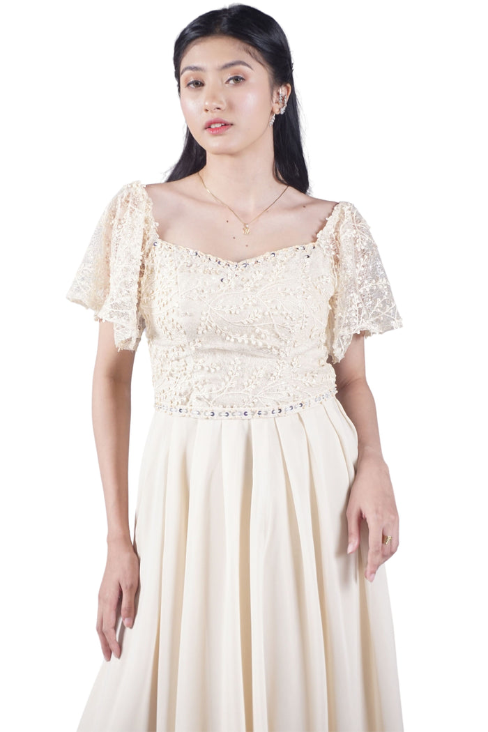 Lace Bridesmaid Long Dress