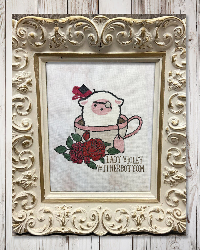 Lady Violet Cross Stitch Pattern