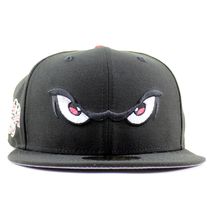 Lake Elsinore Storm California League Patch New Era 59Fifty Fitted Cap (Chrome White Black Green Under Brim)