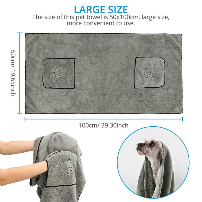 Large Puppy Pet Dog Bathrobe Bath Towel